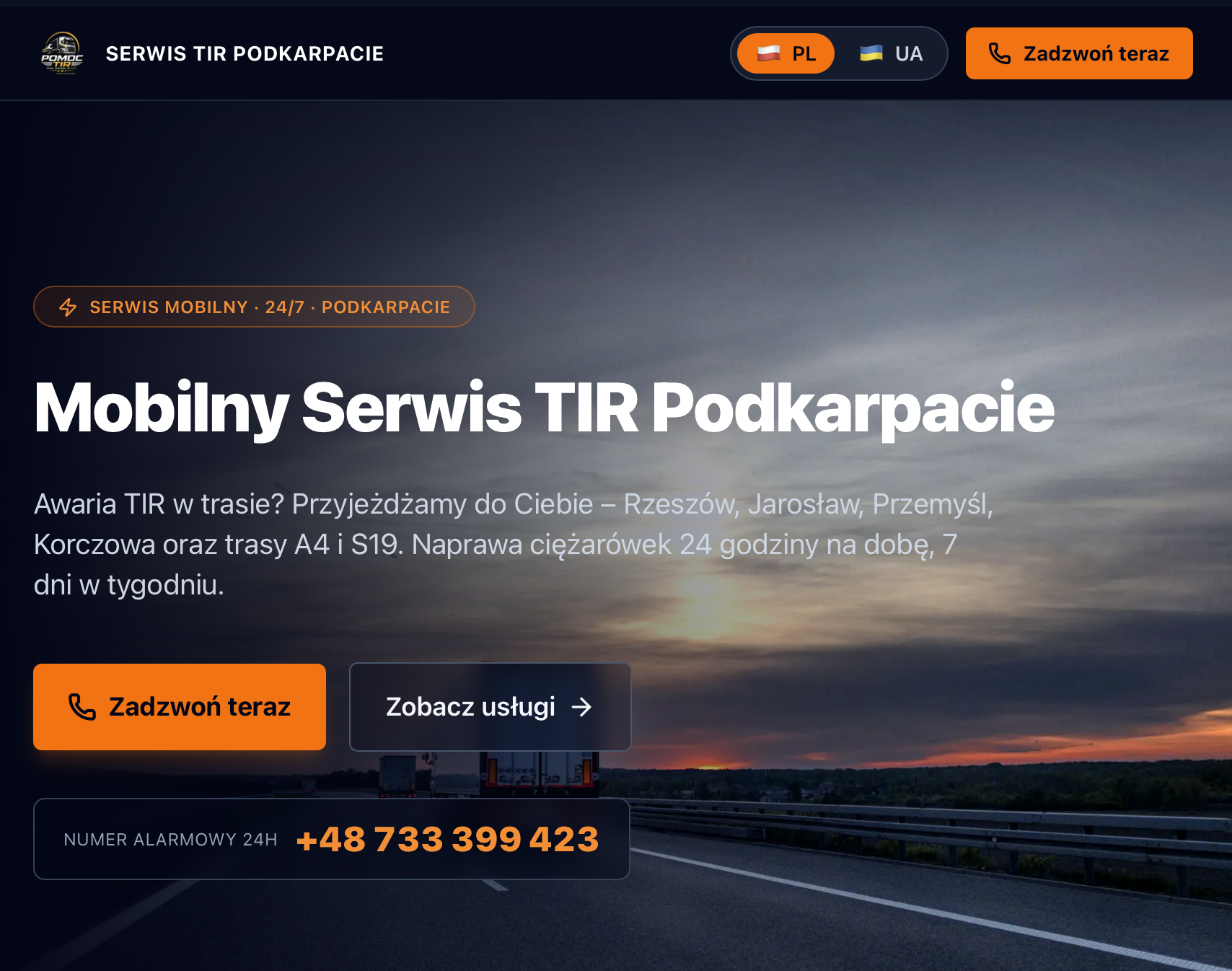 Mobilny Serwis Tir